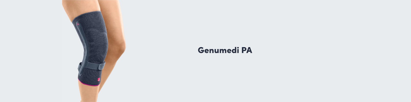 Genumedi PA Orthese vor grauem Hintergrund.