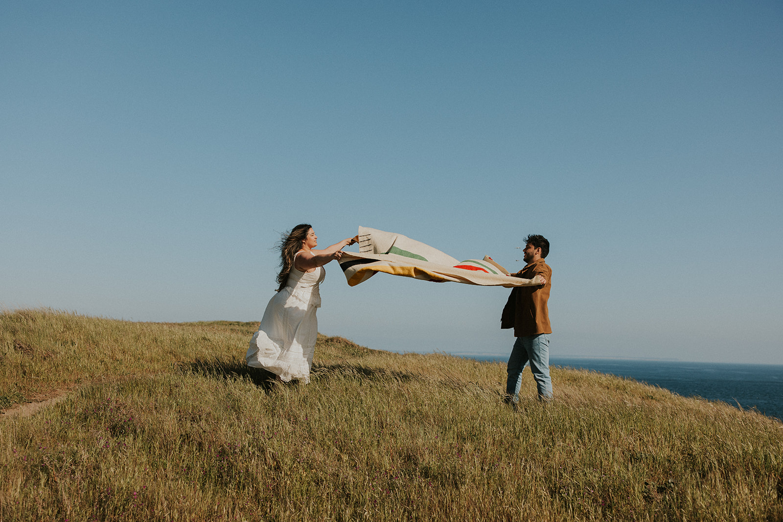 Picnic Engagement Photos on San Juan Islands