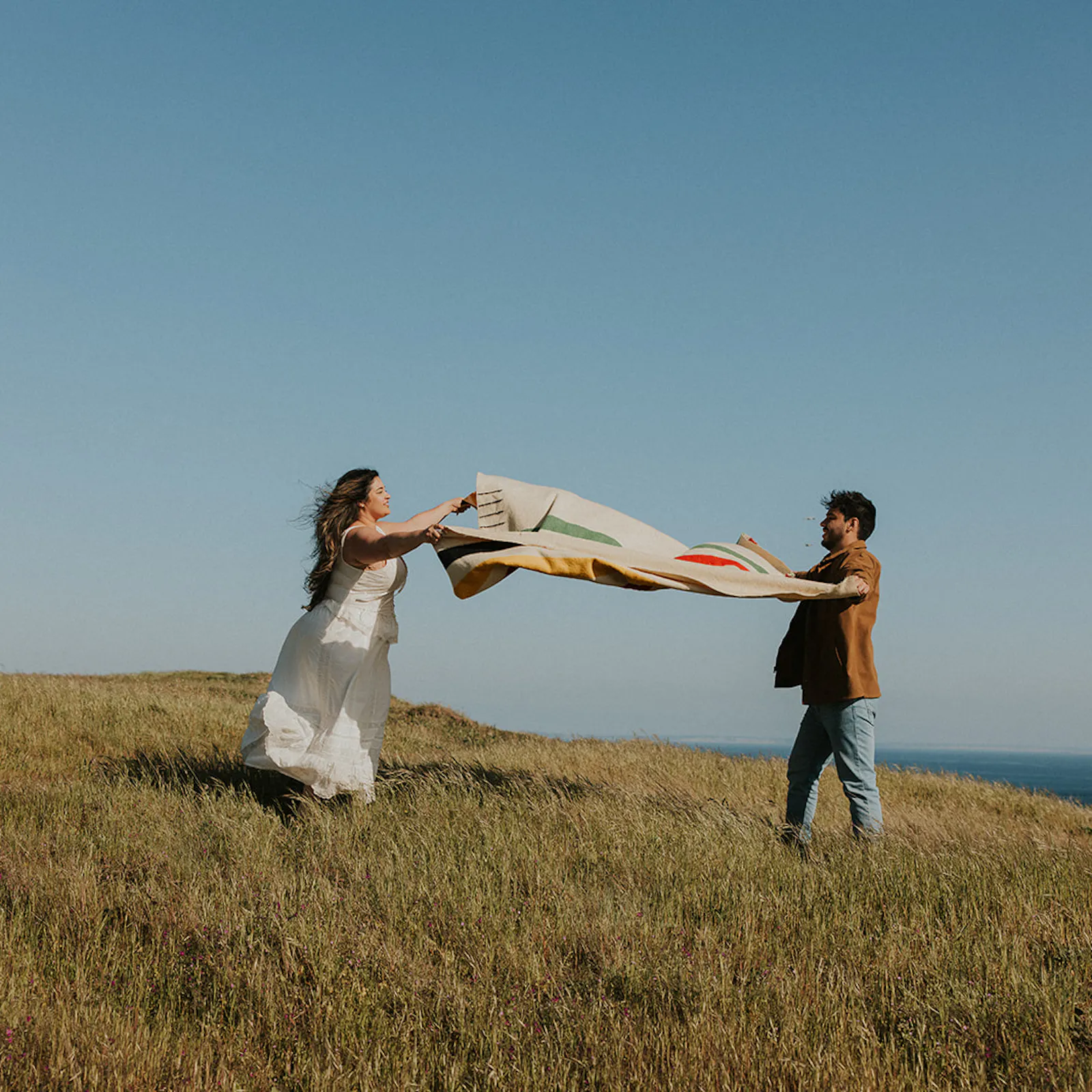 Picnic Engagement Photos on San Juan Islands