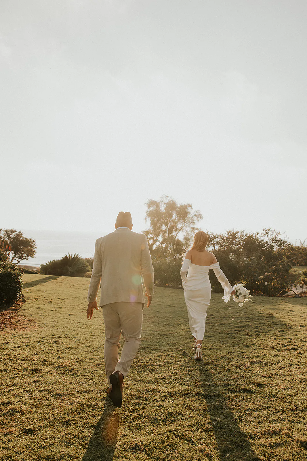 Fall cliffside Laguna Beach Elopement