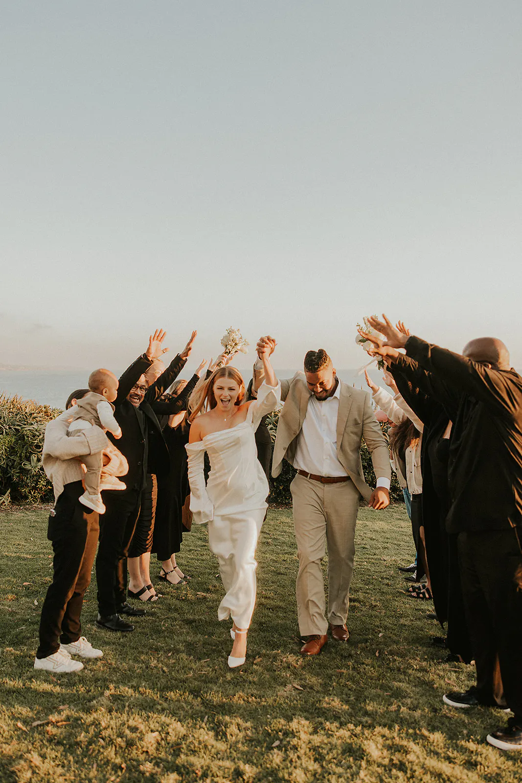 Fall cliffside Laguna Beach Elopement