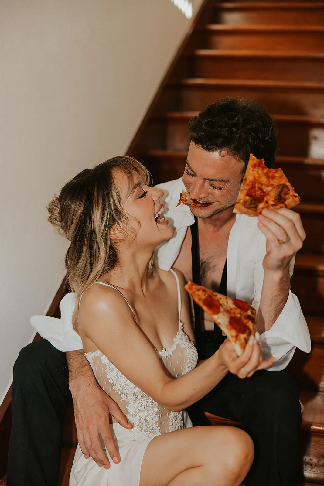 Post Wedding Pizza Photoshoot