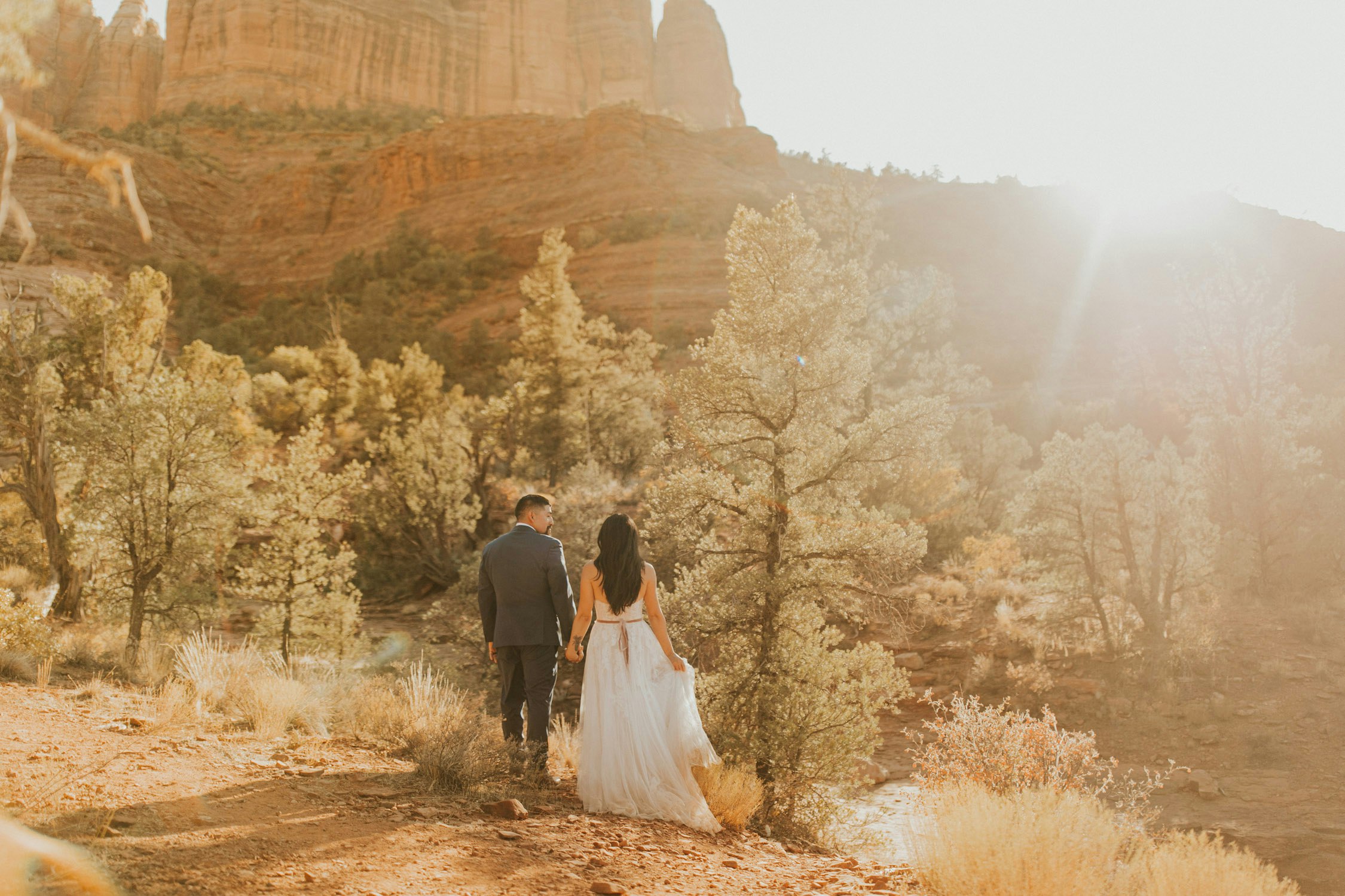 Cathedral Rock Fall Elopement in Sedona, Arizona