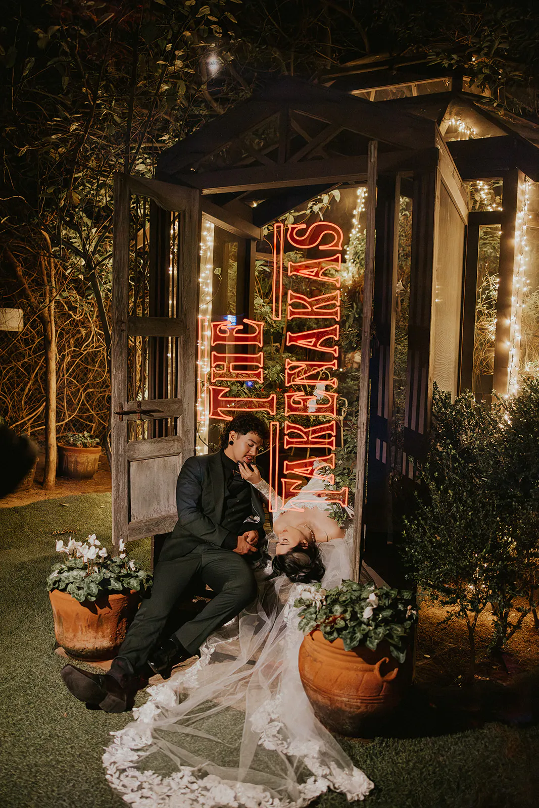 Dracula inspired wedding day in San Diego