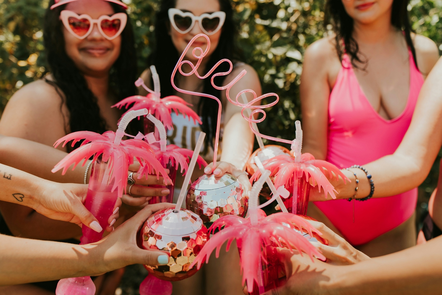 Tropical Palm Springs Bachelorette Party