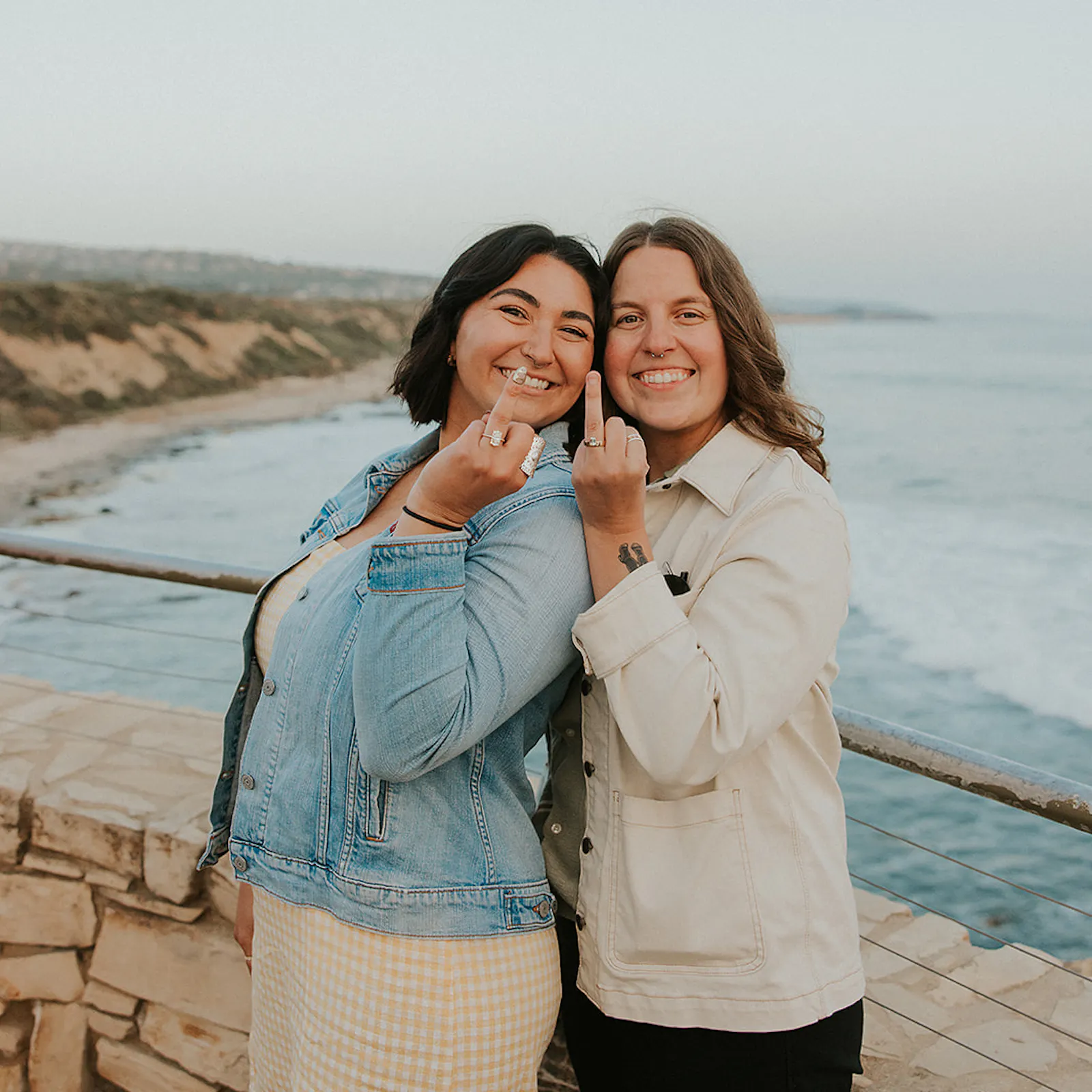 Two brides proposing to each other in Laguna