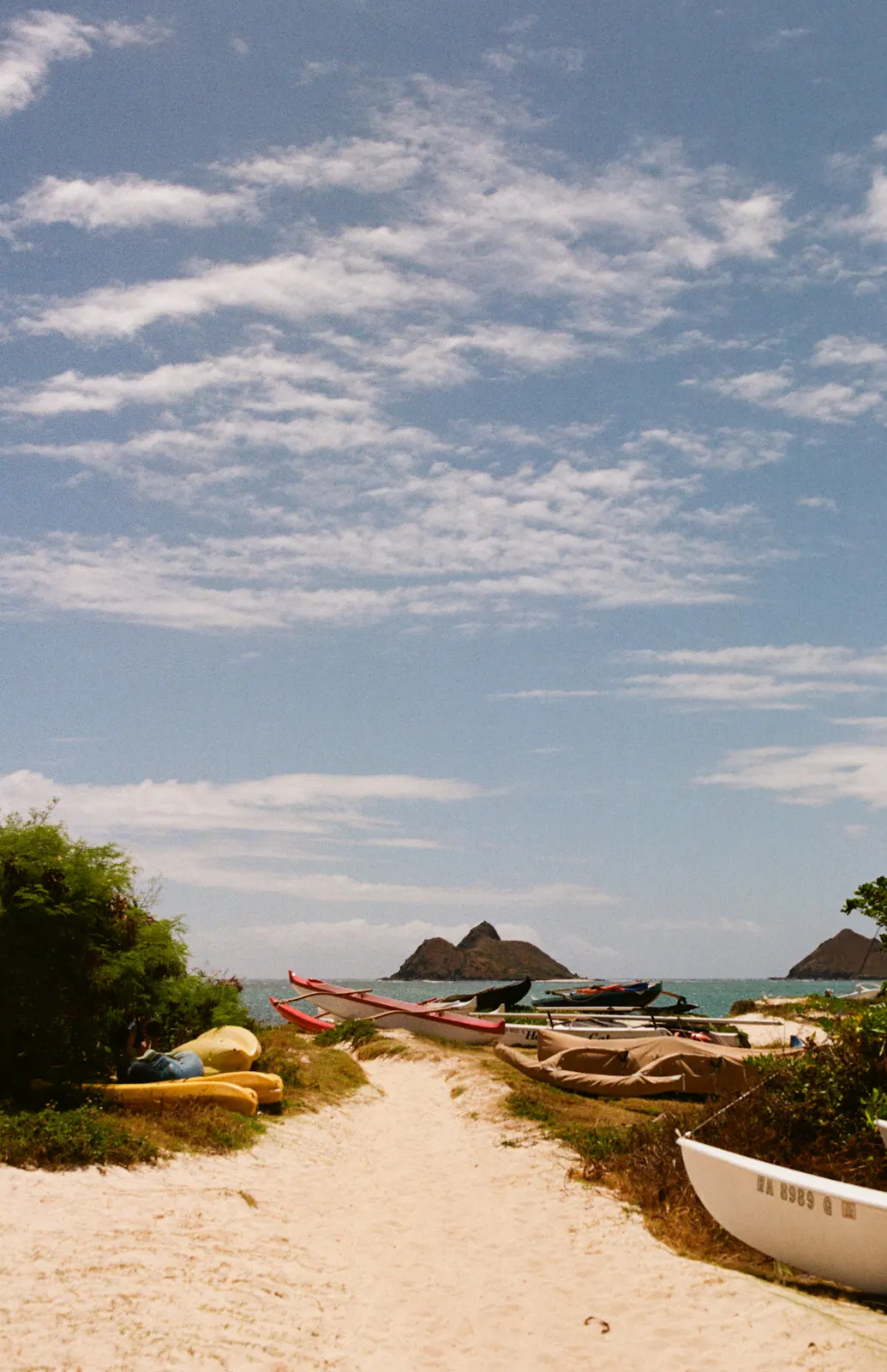 35mm film photo of Oahu Beach