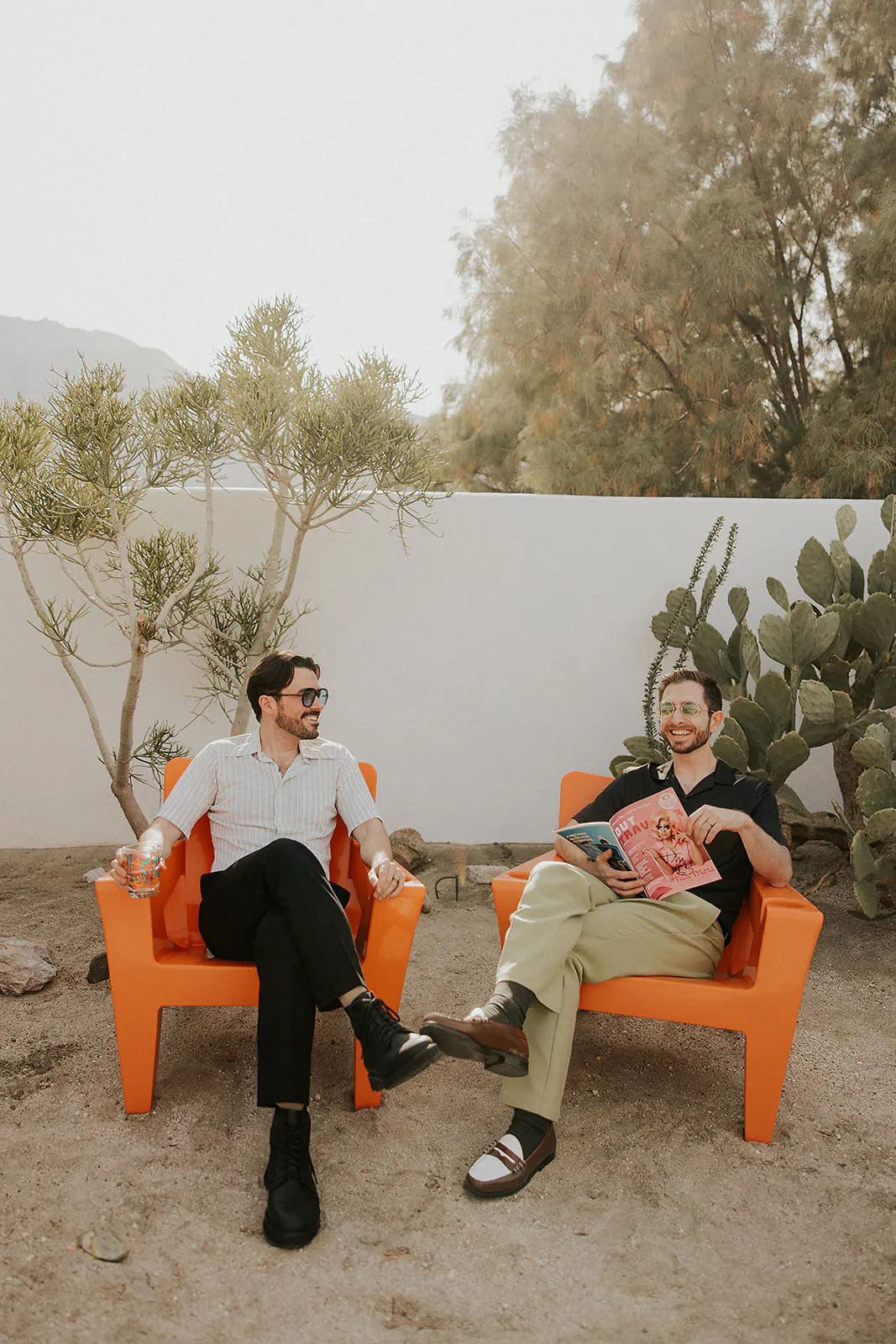 Palm Springs Mid Century Modern Queer Engagement Session