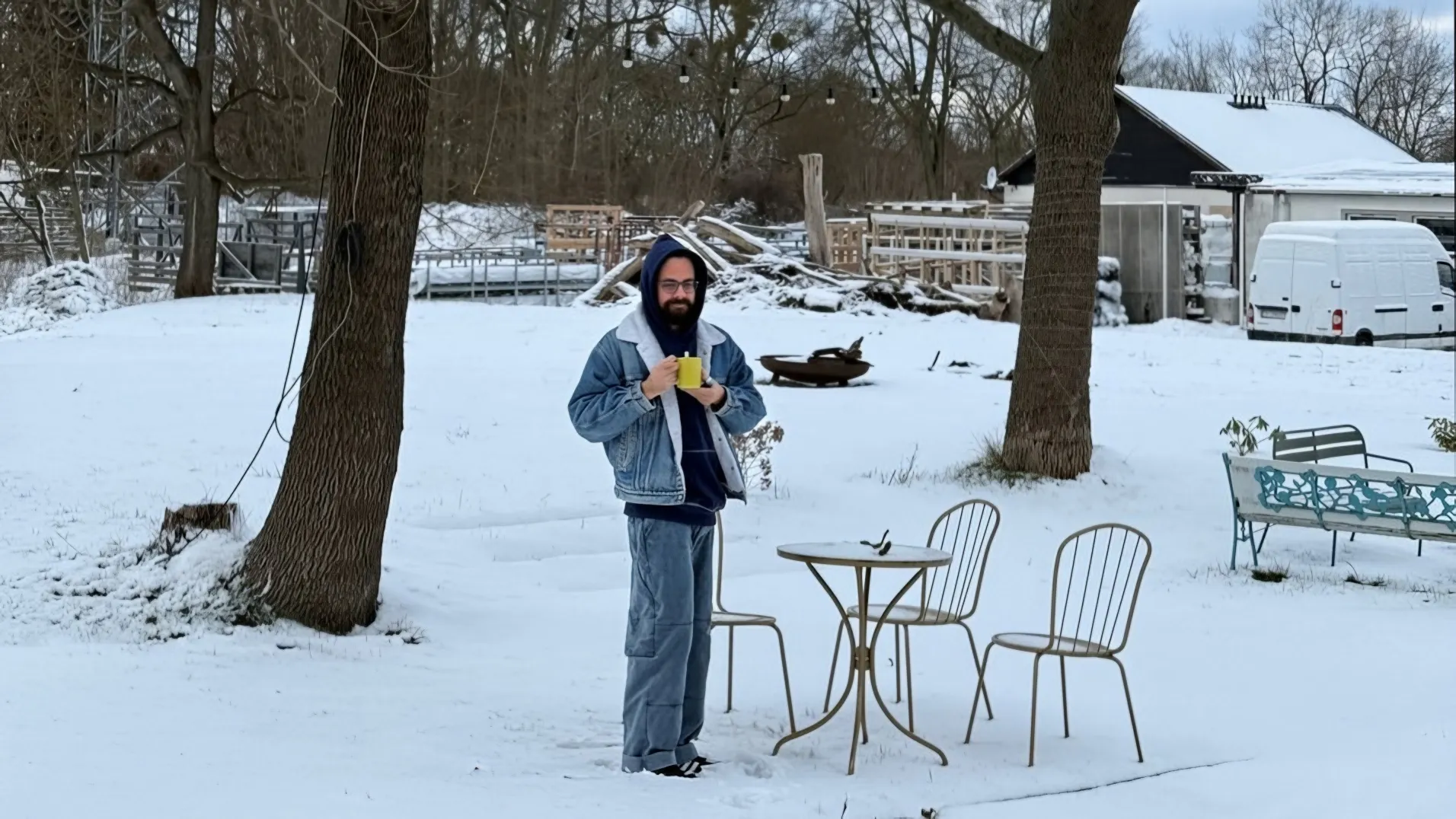 Mehdy in the snow