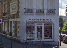 Devanture de Pompes Funèbres et Marbrerie Jean Vidal