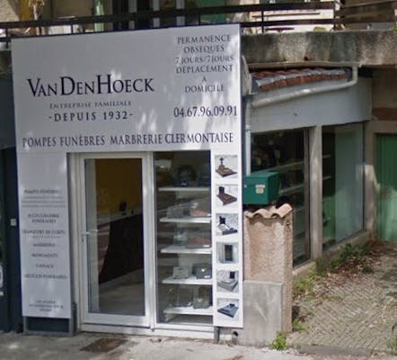 Photographie de la Pompes Funèbres Vandenhoeck de la ville de Gignac