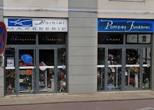 Devanture de Pompes Funèbres Marbrerie Barbier Et Fils