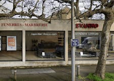 Devanture de Pompes Funèbres Marbrerie Evanno