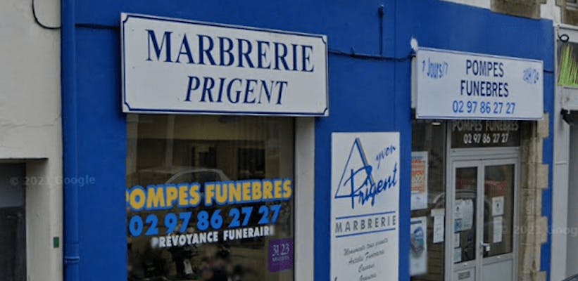 Photographie Pompes Funèbres Marbrerie Prigent de Ploemeur