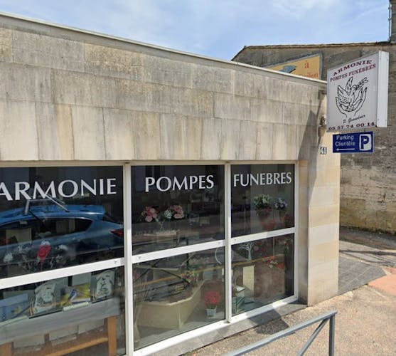Photographie de l'Armonie Pompes Funèbres de Libourne
