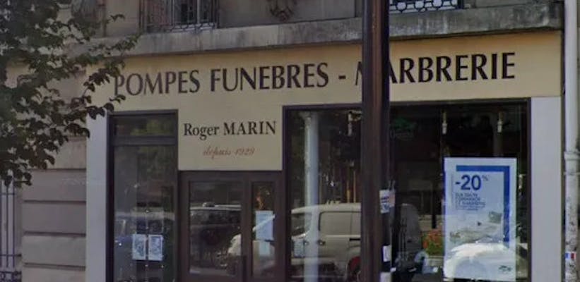 Photographie Pompes Funèbres Marbrerie Roger Marin de Paris