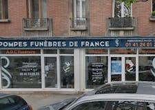 Devanture de Pompes funèbres de France