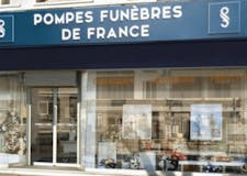 Devanture de Pompes Funèbres de France