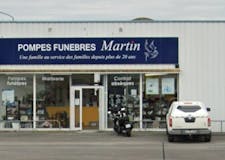 Devanture de Pompes Funèbres Martin - Le Choix Funéraire