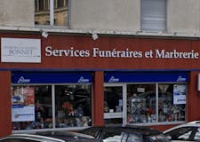 Devanture de Pompes Funèbres Bonnet