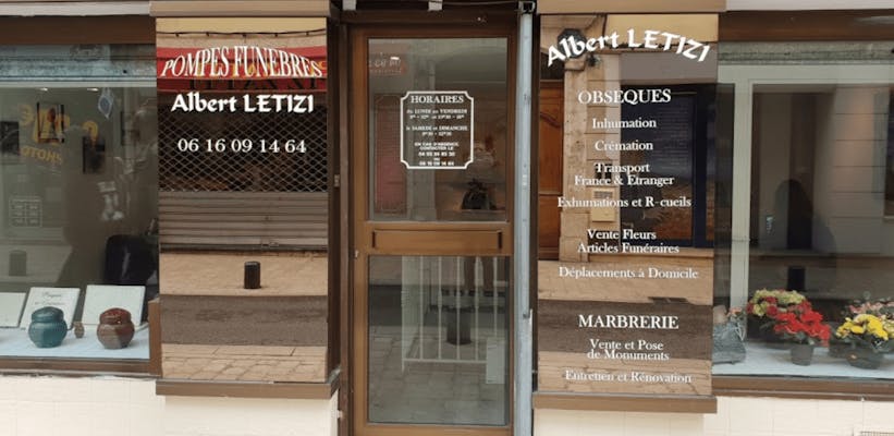 Photographie de la Pompes Funèbres Albert Letizi
