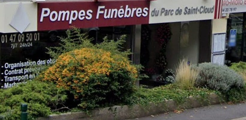 Photographie Pompes Funèbres du Parc de Saint Cloud de Ville-d'Avray