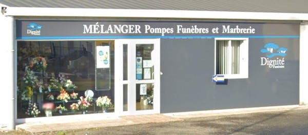 Photographie Pompes Funèbres et Marbrerie Mélanger de  La Lande-Patry