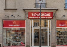 Devanture de Pompes funèbres Sublimatorium Florian Leclerc