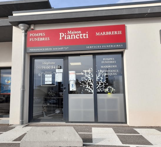 Photographie de la Pompes funèbres Pianetti du Cannet-des-Maures