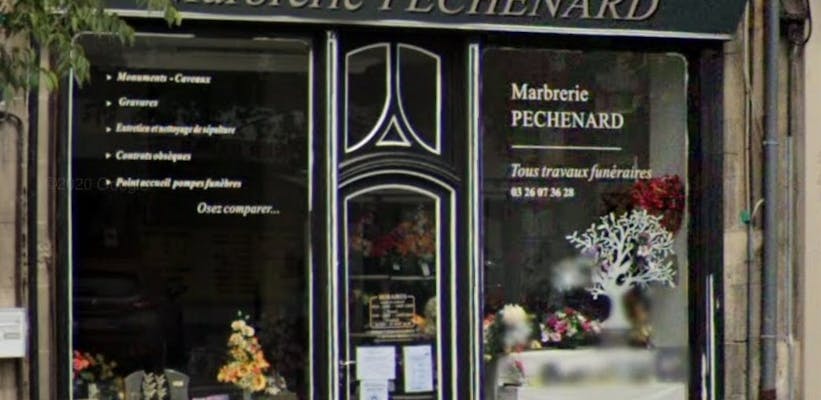 Photographie de la Pompes Funèbres Marbrerie Péchenard de Reims