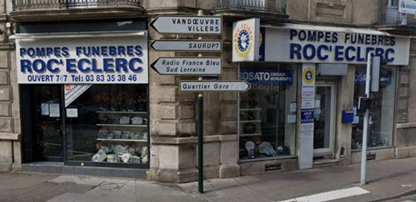 Photographie de la Pompes Funèbres Roc-Eclerc de Nancy