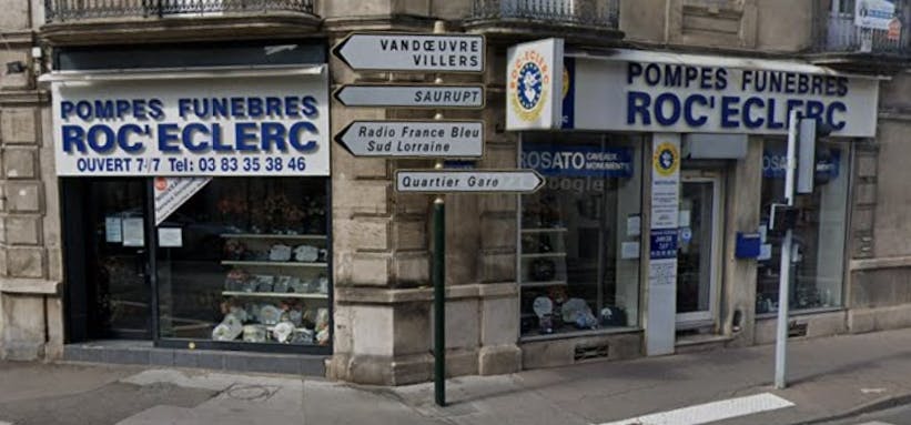 Photographie de la Pompes Funèbres Roc-Eclerc de Nancy
