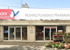 Devanture de Pompes Funèbres CAREL LACROIX - Le Choix Funéraire