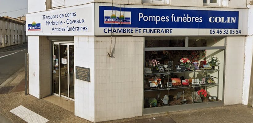 Photographie de la Pompes Funèbres Colin de Saint-Jean-d'Angély