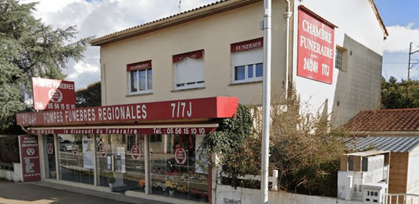 Photographie de la Pompes Funèbres Régionales de Pessac