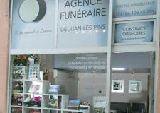 Devanture de Agence Funéraire de Juan Les Pins