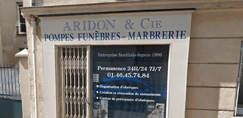 Photographie de Pompes Funèbres et Marbrerie Aridon et Cie d'Issy-les-Moulineaux