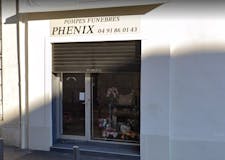 Devanture de Pompes Funèbres Phénix