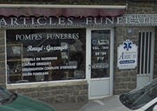 Devanture de Pompes Funèbres Rougé Gazengel