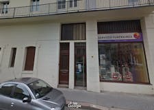 Devanture de Pompes Funèbres et Marbrerie Fernandez Satre
