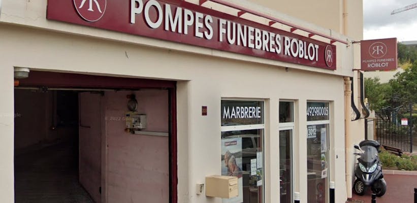 Photographie de la Pompes Funèbres ROBLOT de Cannes