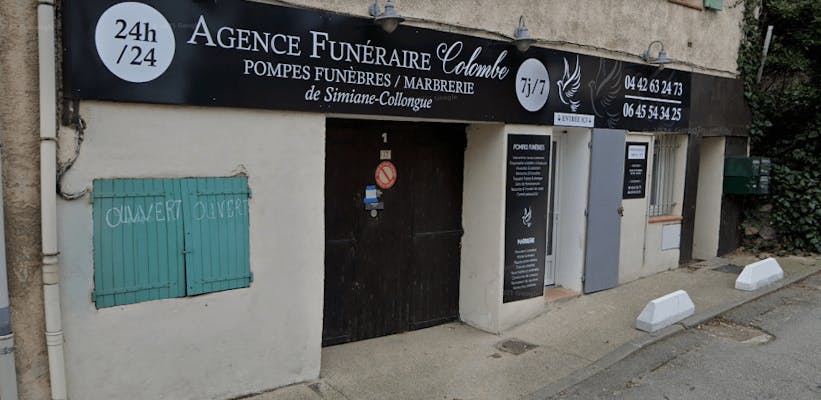 Photographie de l'Agence Funéraire Colombe de Simiane-Collongue