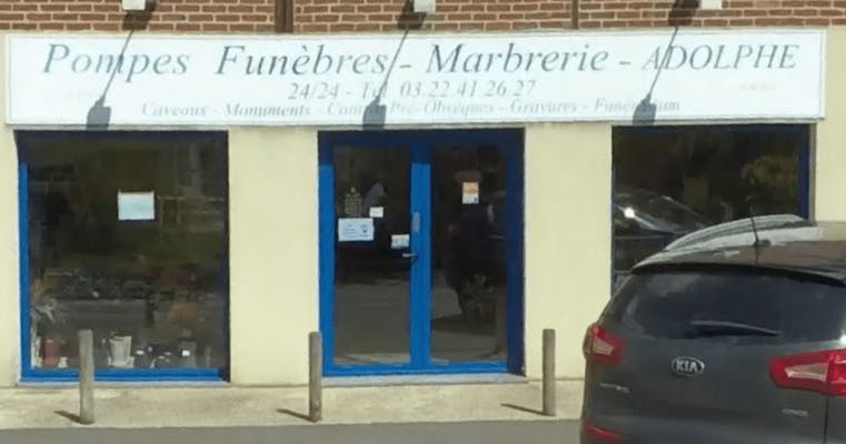 Photographie de la Pompes Funèbres Marbrerie ADOLPHE de Conty