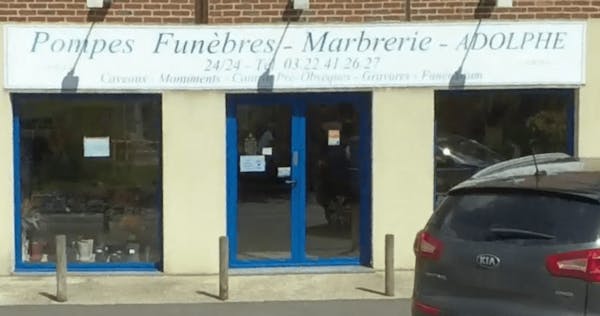 Photographie de la Pompes Funèbres Marbrerie ADOLPHE de Conty