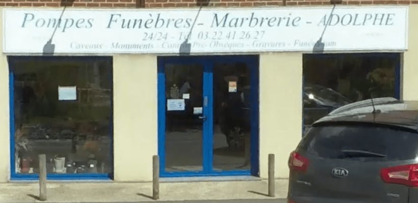 Photographie de la Pompes Funèbres Marbrerie ADOLPHE de Conty