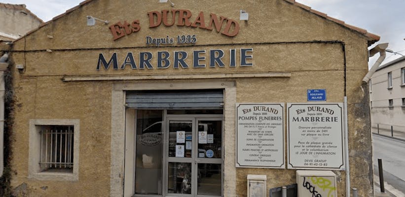 Photographie de la Pompes Funèbres Durand