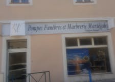 Devanture de Pompes Funèbres et Marbrerie ROURE