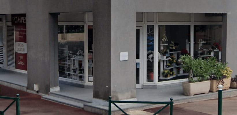 Photographie de la Pompes Funèbres de Roquebrune