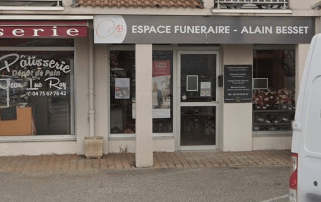 Photographie de la Pompes Funèbres Alain Besset de Davézieux

