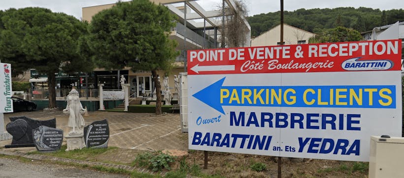 Photographie de la Marbrerie Funéraire Barattini